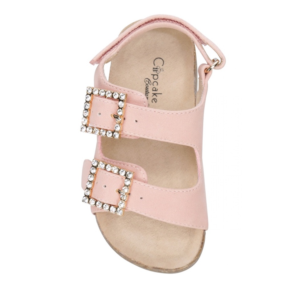 NWOT Cupcake Couture Gem Buckle Sandals